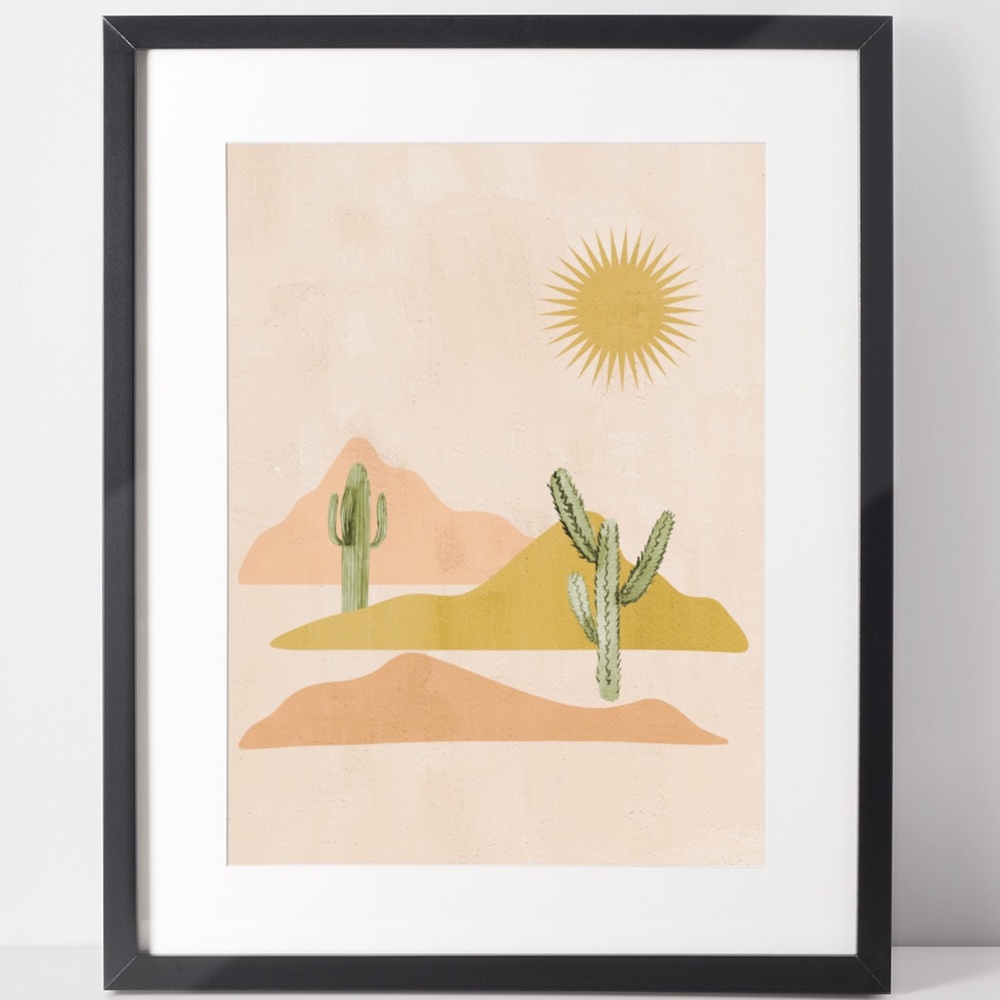 Wall Art Boho Nature Plants Print Illustration Unframed - Picture 1 of 15